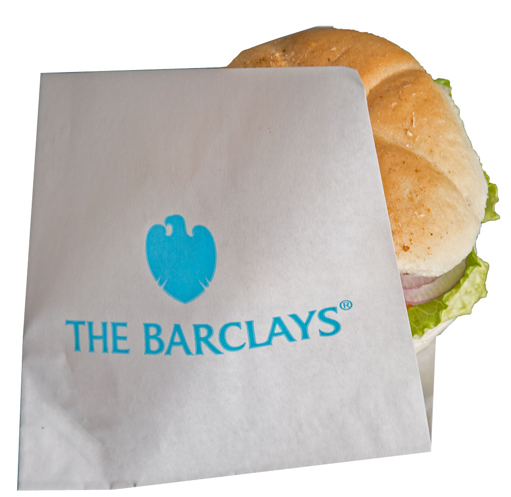 printed sandwich or burger bag grease resistant