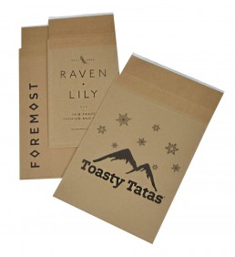 Printed Eco-Natural 100% recycled shipping bags