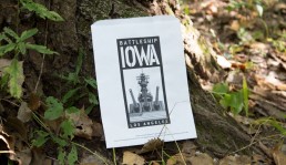 Battleship IOWA Recycled White Printed Bag