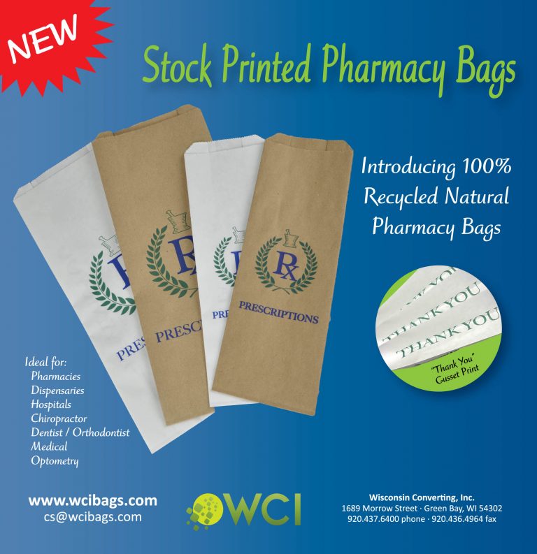 New! Stock Printed Pharmacy Bags Wisconsin Converting, Inc.