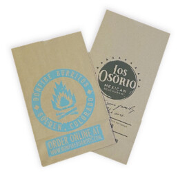 Custom Printed SOS bags for restaurant carryout to go