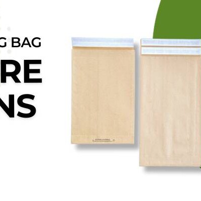 Blog post cover photo showing various closure options for paper mailers and shipping bags from Wisconsin Converting, Inc.