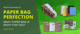 Image of various paper bags and packaging available from Wisconsin Converting Inc.