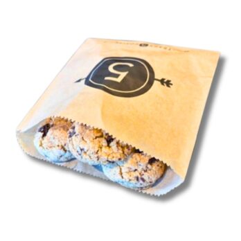 Photo of paper cookie bags.