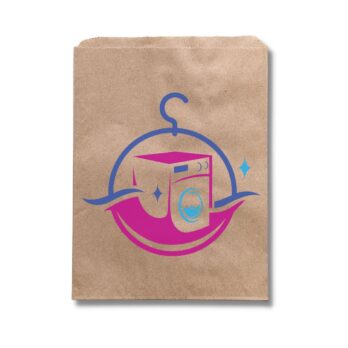 Photo of a paper laundry bag.