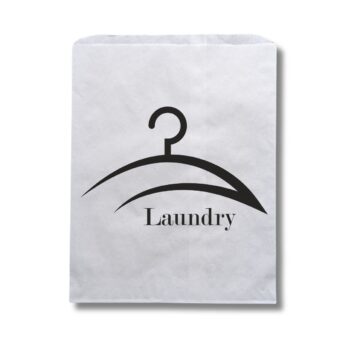 Photo of a paper laundry bag.