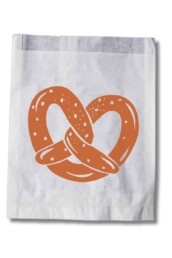 Image of a paper pretzel bag.