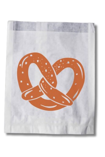 Image of a paper pretzel bag.