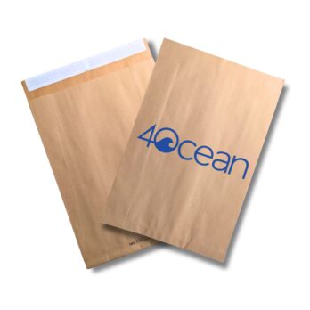 Photo of Eco-Natural Lite paper shipping bags.