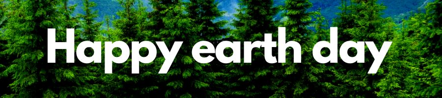 Earth Day celebrating sustainable paper packaging.