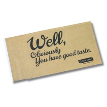 Image of a custom Eco-Natural paper shipping bag.