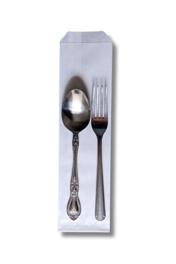 Image of paper silverware sleeve bag.