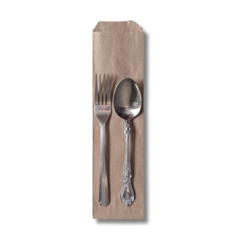 Image of paper silverware sleeve bag.