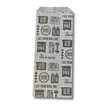 Image of paper silverware sleeve bag.