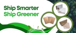 Image of eco-friendly and sustainable paper shipping bags.