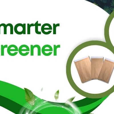 Image of eco-friendly and sustainable paper shipping bags.