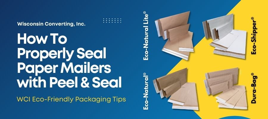 How to seal paper mailers with Peel and Seal from Wisconsin Converting, Inc.