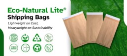 Eco-Natural Lite lightweight paper mailers.