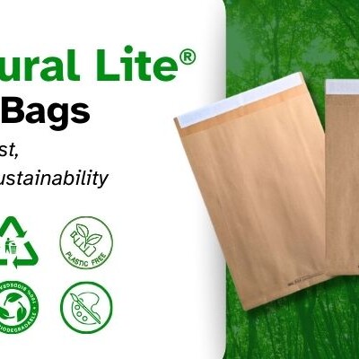 Eco-Natural Lite lightweight paper mailers.