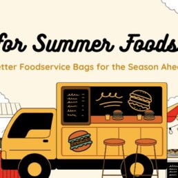 Foodservice paper bags for spring and summer concessions.