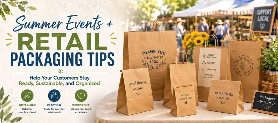 Retail packaging for summer events.