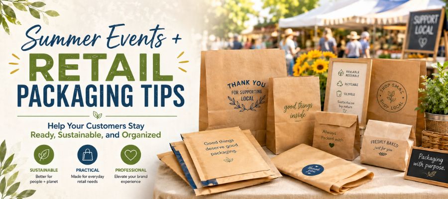 Retail packaging for summer events.